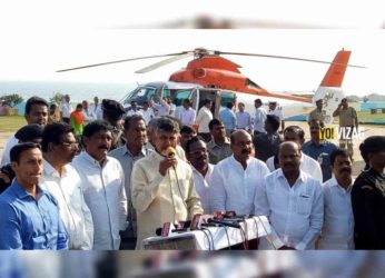 Chief Minister Chandrababu Naidu finally inaugurates heli tourism in Visakhapatnam