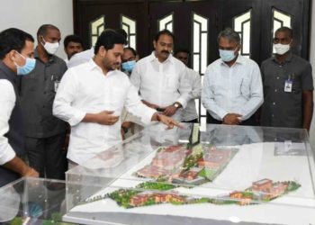 Model of proposed medical college at Paderu, Visakhapatnam