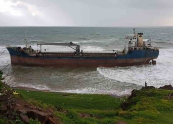 Cargo ship from Bangladesh drifts aground to Vizag shore