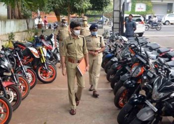 Vizag police crack whip on rash drivers, 211 bikes seized