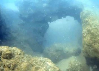 Watch: Natural arch spotted underwater near Rushikonda Beach in Vizag