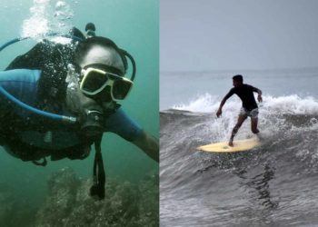 Scuba diving and surfing in Vizag