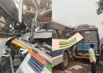 Vizianagaram road accident: 3 killed, several injured as two buses collide