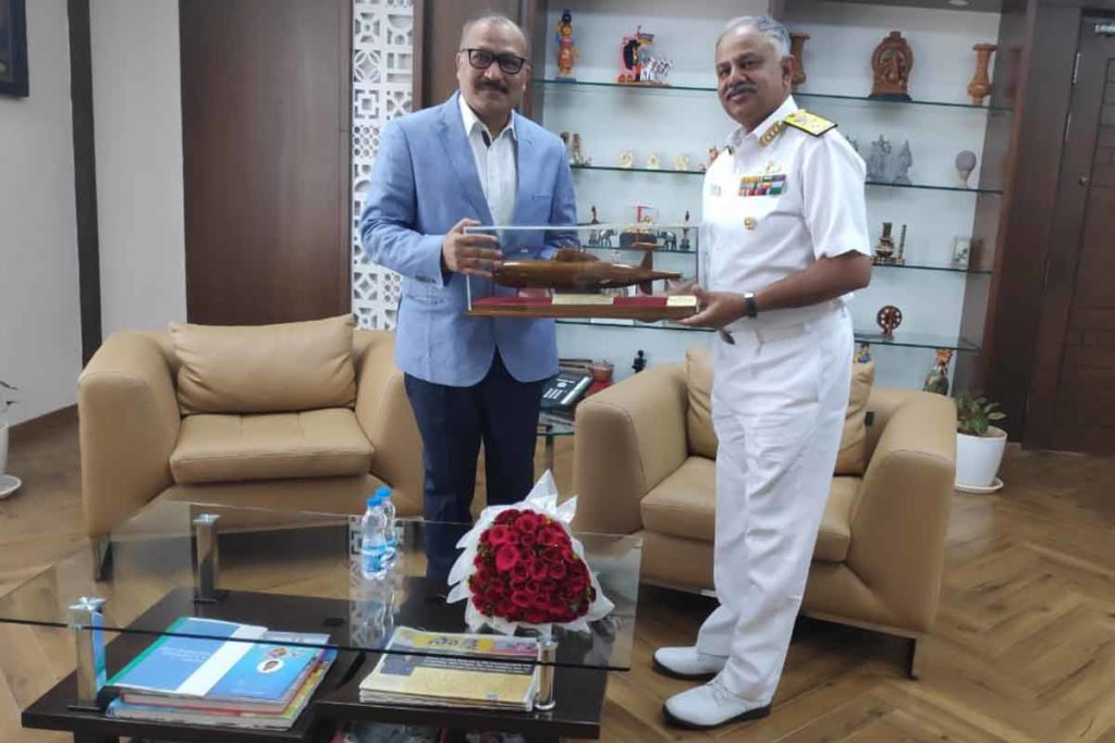 Vice Admiral Ab Singh Meets Andhra Pradesh Governor Chief Minister 