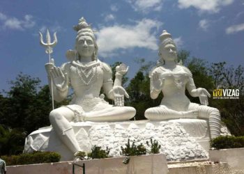 Kailasagiri and its Shiva statue, landmark in Visakhapatnam