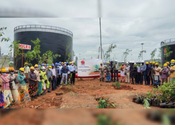 Indian Oil conducts a tree plantation drive at its terminal in Vizag