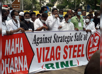 Protests against VSP privatisation gain heat at Vizag and New Delhi