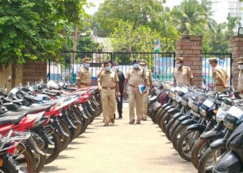 A major bike theft gang nabbed by Vizag City Police; 76 vehicles recovered, vizag city police