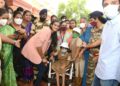 PV Sindhu felicitated by RINL on her visit to Vizag after Tokyo Olympics