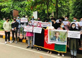 afghan students protest vizag