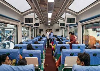 New Vistadome coach arrives at Visakhapatnam railway station, visakhapatnam to araku