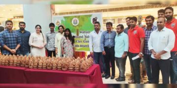 Waltair Round Table 92 distributes eco-friendly Ganesha idols at CMR Central, vizag