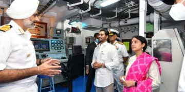 AP CM Jagan formally dedicates INS Visakhapatnam to the city of destiny