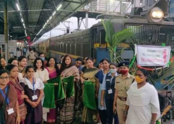 East Coast Railways flags off special train operated by women employees