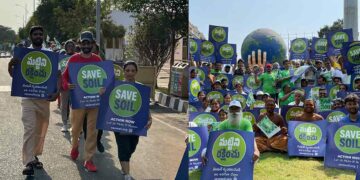 Save Soil walkathon makes a headway in Vizag this Earth Day