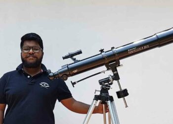 Stargazing is like therapy says amateur astronomer Sumanth from Vizag