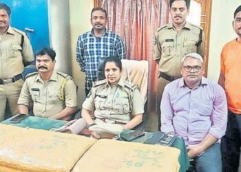 Person smuggling ganja to Haridwar via train arrested in Visakhapatnam