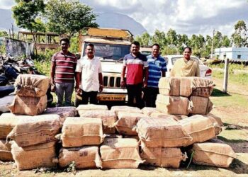 780 kg of ganja seized while being transported from Vizag agency areas