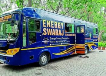 'Energy Swaraj Yatra'; Solar bus reaches Vizag to spread awareness