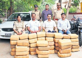 260 kgs of ganja seized by Vizag SEB officials near Pendurthi