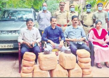 Kerala-based smugglers held in Visakhapatnam with 45 kgs of ganja