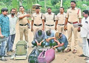 490 kgs of ganja seized in four separate cases around Visakhapatnam District