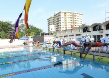 Winners of 71st Inter-Service Aquatic Championship in Visakhapatnam to represent country