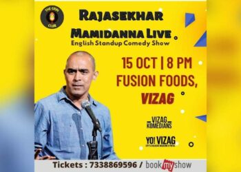 Rajasekhar Mamidanna to entertain Vizag with stand-up comedy this weekend