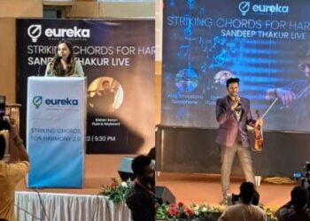 Vizag: Violinist Sandeep Thakur enlivens the launch event of Eureka Pearls of Inspiration