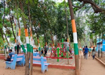 Visakhapatnam: Redeveloped Marripalem walking track springs to life with fitness enthusiasts