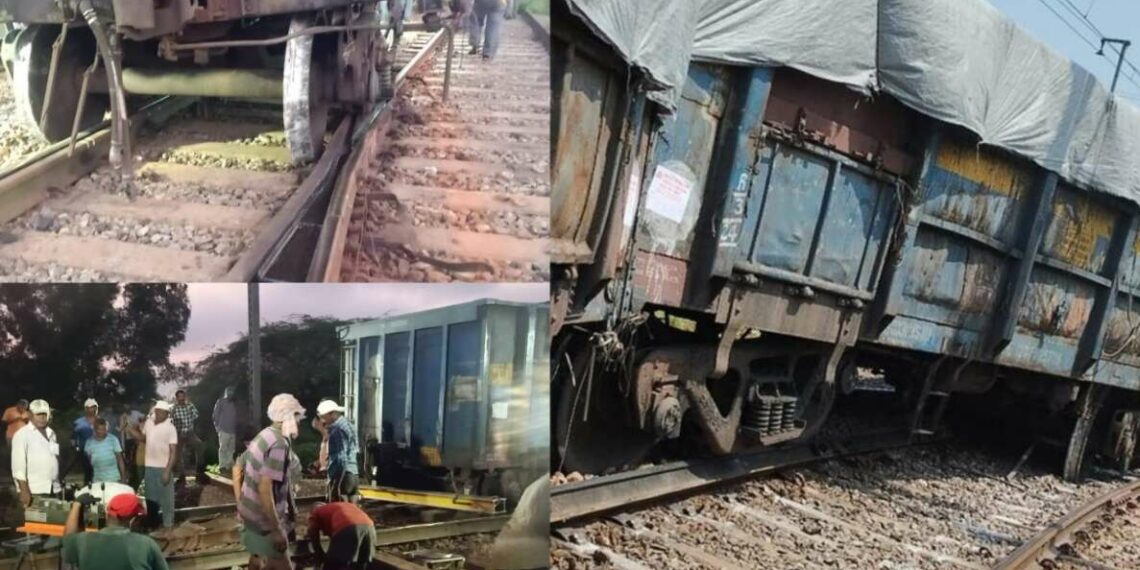 Coal-laden goods train derailed in Visakhapatnam, 5 wagons off-track