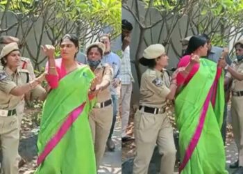 YSRTP chief YS Sharmila detained on way to SIT office regarding the Telangana paper leak case