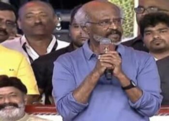 Rajinikanth showers praises on Naidu at NTR centenary celebrations in Vijayawada