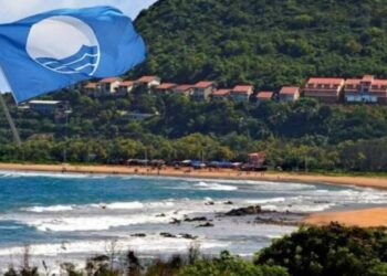 Visakhapatnam: Blue flag unfurled at Rushikonda Beach for the third time