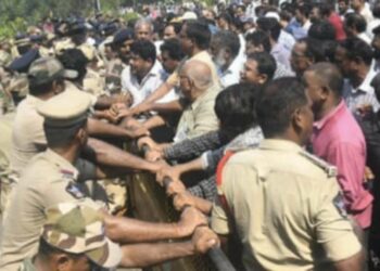 Tension at Visakhapatnam Steel Plant as workers protest over wages