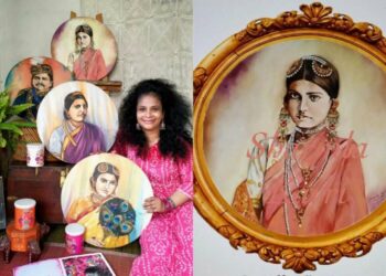 Portraits of the Maharajah and Ranis of Vizag