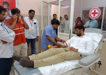 Red Cross Society conducts blood donation camp in Visakhapatnam