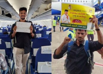 Two TDP supporters held for protest at Visakhapatnam Airport against arrest of CBN