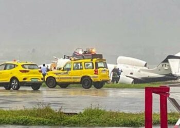 Visakhapatnam to Mumbai private jet skids off runway while landing