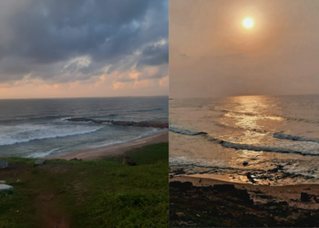 winter morning in Vizag