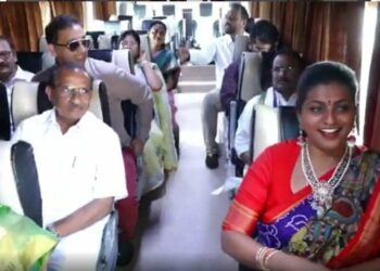 Roja flags off 12 circuit tourism buses in Visakhapatnam