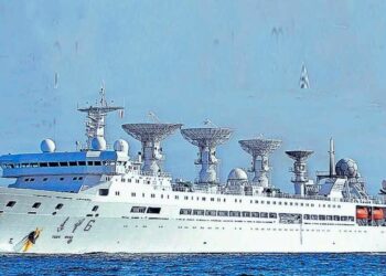 Chinese spy ship spotted miles away from Vizag coast in India