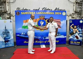 'Samudra Laksamana' Naval Exercise in progress in Vizag