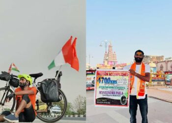 Vizag cyclist, Maneendra Paila, on his 9-day trip to Ayodhya