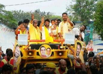 Balakrishna roadshow in Visakhapatnam a big draw