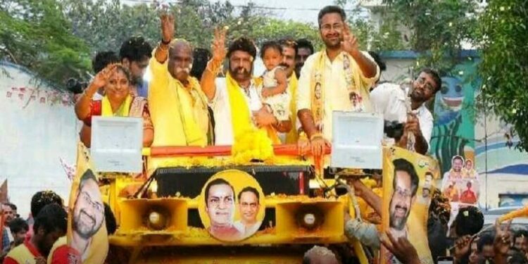 Balakrishna roadshow in Visakhapatnam a big draw