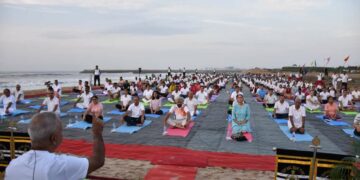 ENC leads grand celebrations for International Day of Yoga in Visakhapatnam