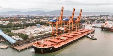 Largest cargo vessel to dock in India arrives at Visakhapatnam port