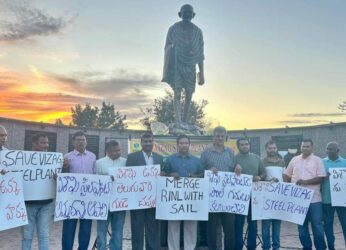 Telugu people in Dallas stage protest against VSP privatisation move