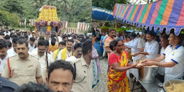 Giri Pradakshina 2024 draws devotees in lakhs in Visakhapatnam